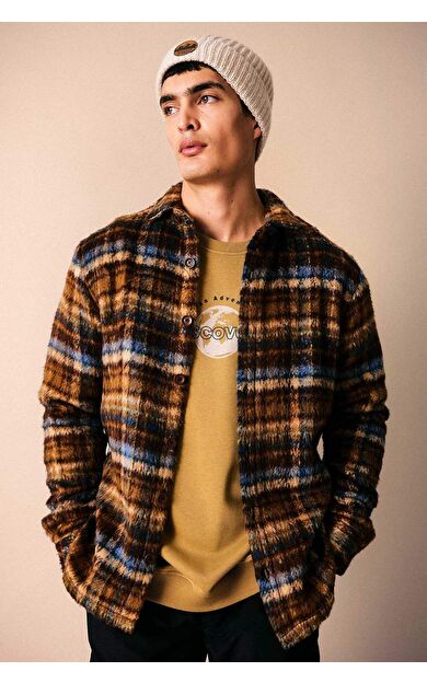 DeFacto Regular Fit Polo Yaka Gömlek Ceket A7997AX23WNBN155