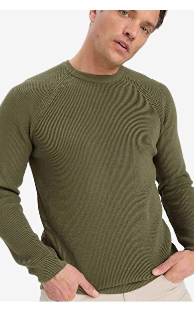 DeFacto Standart Fit Bisiklet Yaka Triko Kazak A8458AX25WNKH381