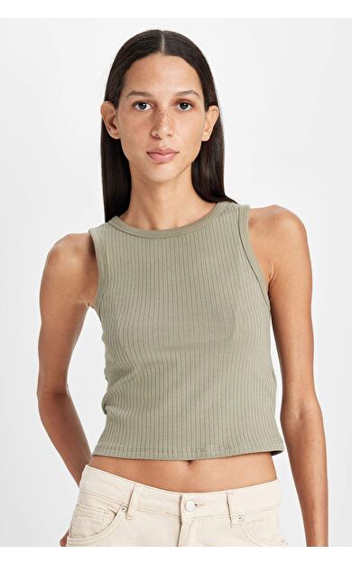 DeFacto Slim Fit Halter Yaka Fitilli Kaşkorse Atlet