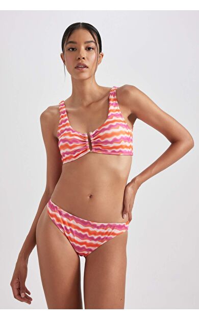 DeFacto Fall in Love Regular Fit Desenli Bikini Alt