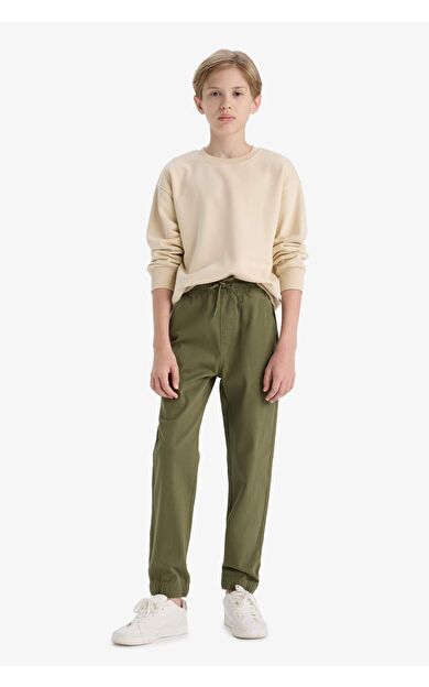 DeFacto Erkek Çocuk Jogger Fit Jogger Paça Gabardin Pantolon