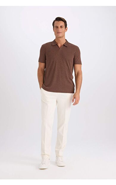 DeFacto Yazlık Kumaş Jogger Pantolon Beli Bağcıklı Lastikli Düz Paça Cepli Her Yöne Esneyen A9943AX25SPER140