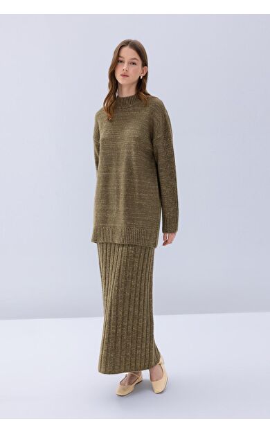 DeFacto Regular Fit Maxi Triko Etek