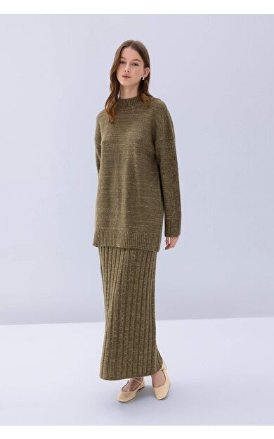 DeFacto Regular Fit Maxi Triko Etek