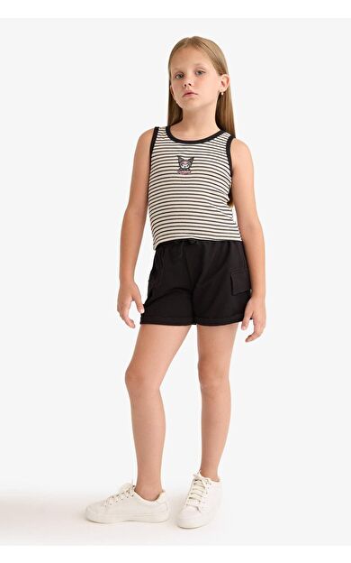 DeFacto Kız Çocuk Sweatshirt Kumaşı Şort B0258A825HSBK81