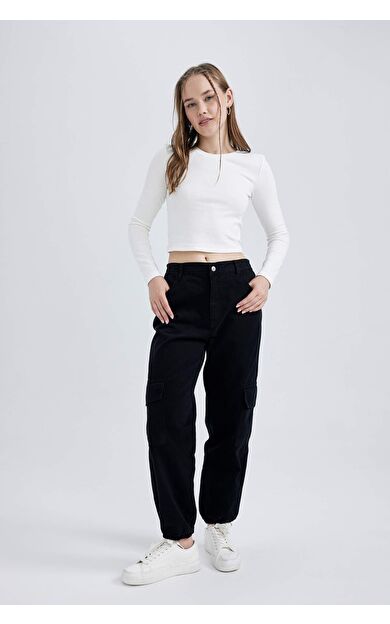 DeFacto DeFactoFit Coool Kargo Jogger Gabardin %100 Pamuk Pantolon