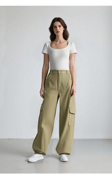DeFacto DeFactoFit Coool Kargo Jogger Gabardin Pantolon B0454AX24SPKH461