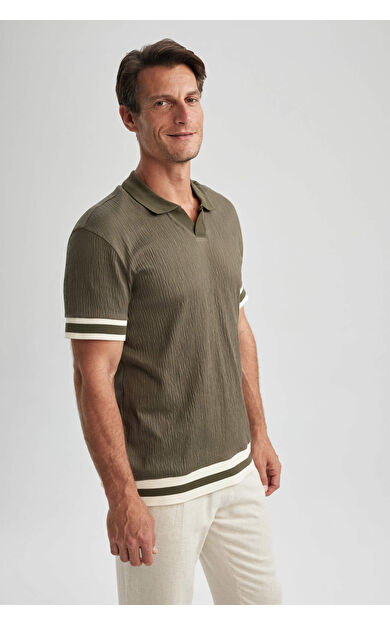 DeFacto Regular Fit Polo Yaka Kısa Kollu Tişört