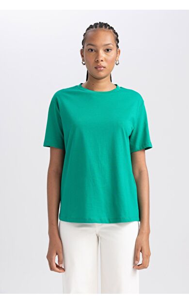 DeFacto Regular Fit Basic Kısa Kollu Tişört