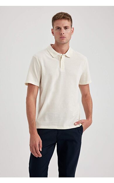 DeFacto Regular Fit Polo Yaka Pamuklu Polo Tişört B0643AXNSER42
