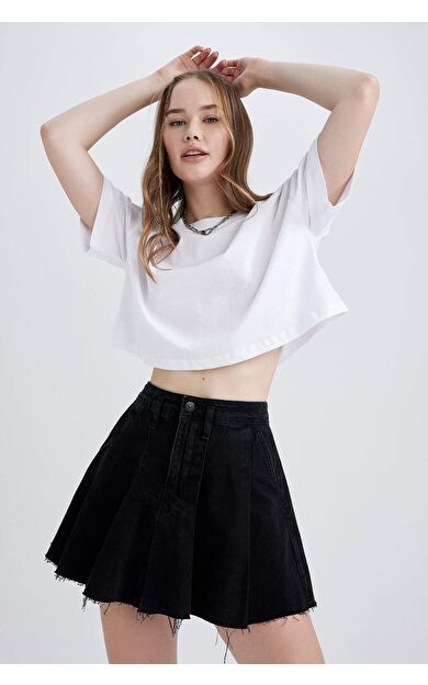 Coool Oversize Geniş Kalıp Pamuklu Kısa Kollu Tişört B0651AXNSWT34