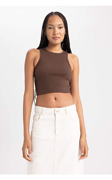 DeFacto Fitted Halter Yaka Atlet B0658AXNSBN321