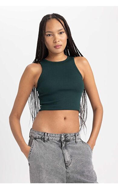DeFacto Fitted Halter Yaka Atlet B0658AXNSGN768