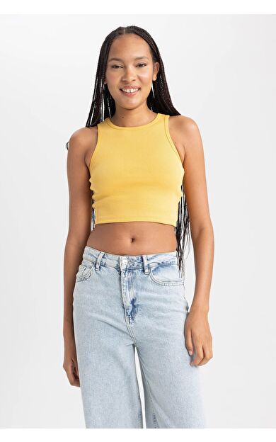 DeFacto Fitted Halter Yaka Atlet B0658AXNSYL79