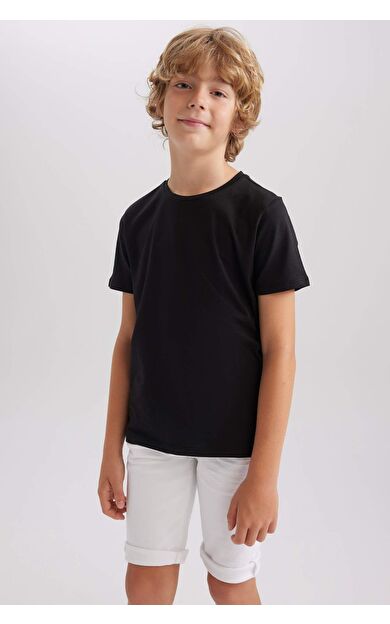 DeFacto Erkek Çocuk Regular Fit Kısa Kollu Tişört B0667A8NSBK27