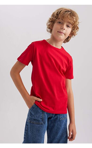 DeFacto Erkek Çocuk Regular Fit Kısa Kollu Tişört B0667A8NSRD79