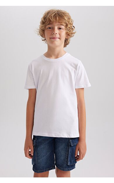 DeFacto Erkek Çocuk Regular Fit Kısa Kollu Tişört B0667A8NSWT34