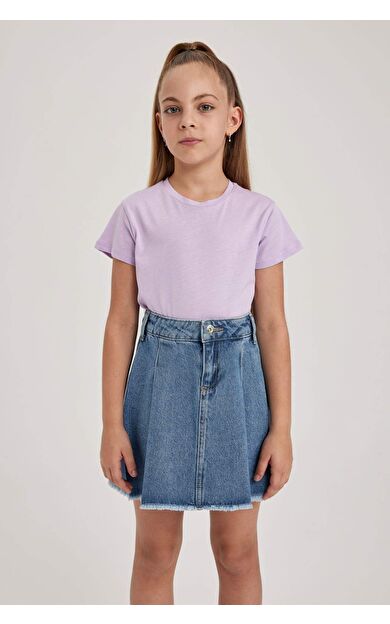 Kız Çocuk Regular Fit Kısa Kollu Tişört B0672A8NSPR67