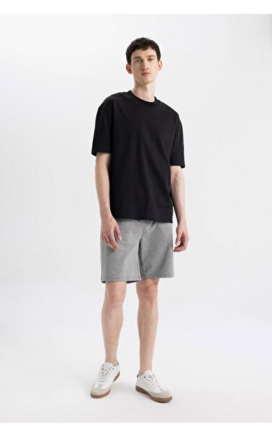 DeFacto DeFactoFit Slim Fit Fermuar Cepli Şort B0799AX24SMGR210