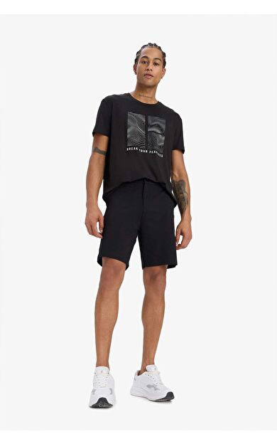 DeFactoFit Standart Fit Sporcu Kısa Paça Şort B1170AX25SPBK81