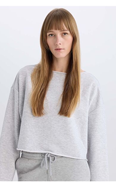 DeFacto Fall in Love Regular Fit Bisiklet Yaka Casual Üst