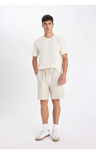DeFactoFit Slim Fit Esnek Belli Şort