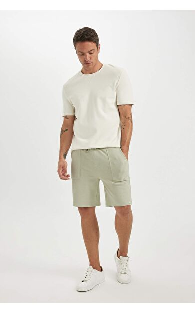 DeFactoFit Slim Fit Esnek Belli Şort