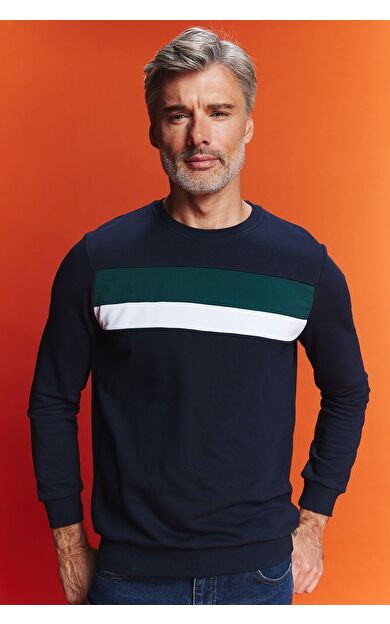 DeFacto Regular Fit Bisiklet Yaka Sweatshirt B1871AX23AUNV64