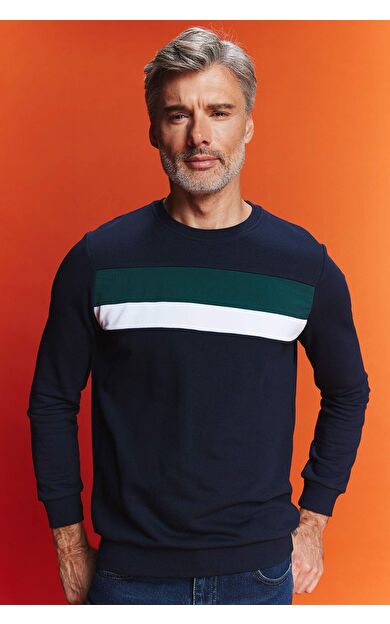 DeFacto Regular Fit Bisiklet Yaka Sweatshirt B1871AX23AUNV64