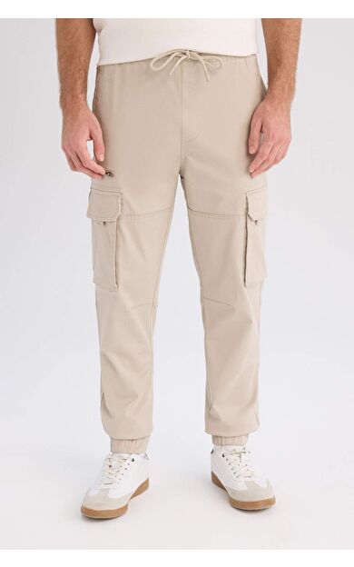 Regular Kargo Cepli Gabardin Jogger Pantolon
