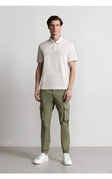 DeFacto Regular Kargo Cepli Gabardin Jogger Pantolon