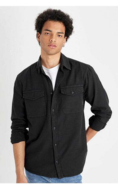 DeFacto Regular Fit Pamuklu Uzun Kollu Gömlek B2654AX24AUAR221