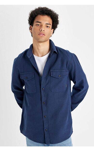 DeFacto Regular Fit Pamuklu Uzun Kollu Gömlek B2654AX24AUNV147