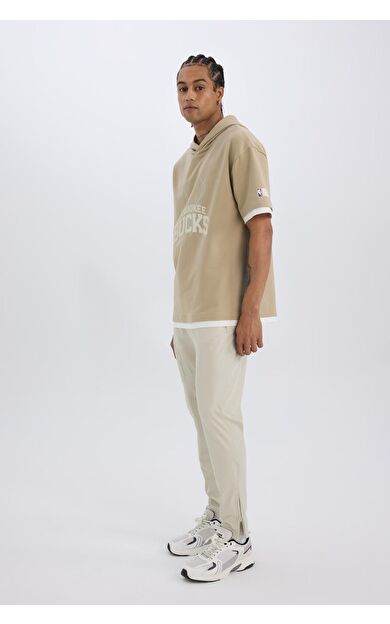DeFacto DeFactoFit Slim Fit Dar Kesim Çift Cepli Fermuarlı Paça Dokuma Jogger B2780AX25SPBG779