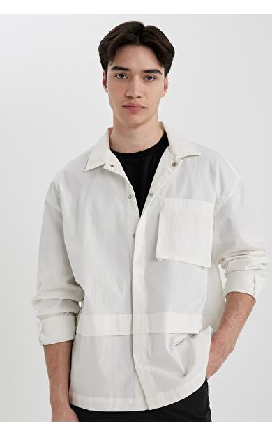 DeFacto Oversize Fit Uzun Kollu Gömlek B2911AX24SPER153