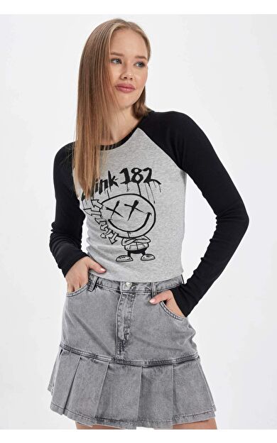 DeFacto DeFactoFit Coool Blink Fitted Bisiklet Yaka Uzun Kollu Tişört