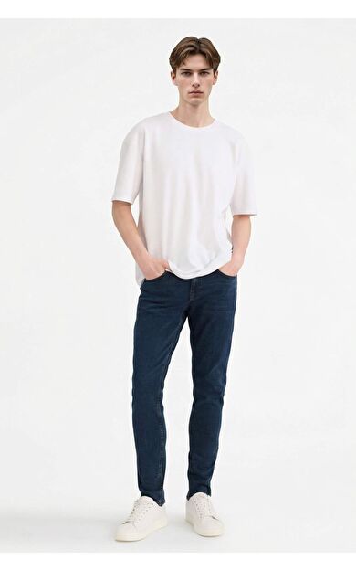 Carlo Skinny Fit Normal Bel Dar Paça Dar Paça Jean Pantolon B3620AX25AUNM83