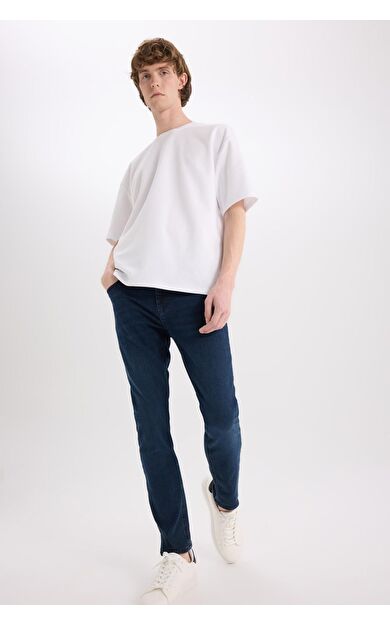 DeFacto Carlo Skinny Fit Ekstra Dar Kalıp Normal Bel Ekstra Dar Paça Jean Pantolon B3620AX25SPNM83