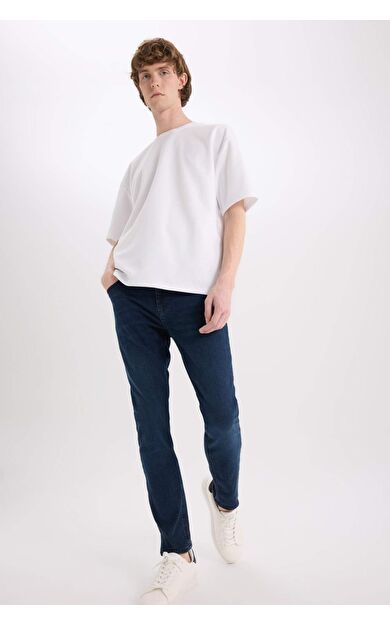 DeFacto Carlo Skinny Fit Ekstra Dar Kalıp Normal Bel Ekstra Dar Paça Jean Pantolon B3620AX25SPNM83