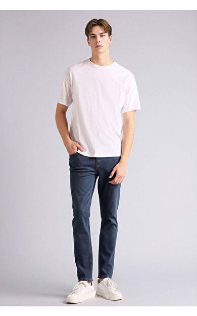 Pedro Slim Fit Dar Kalıp Normal Bel Dar Paça Jean Pantolon