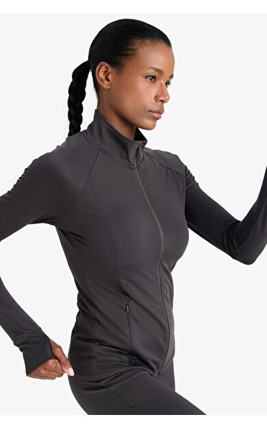 DeFacto DeFactoFit Fitted Dik Yaka Çift Cepli Fermuarlı Spor Hırka B3985AX25SPAR231