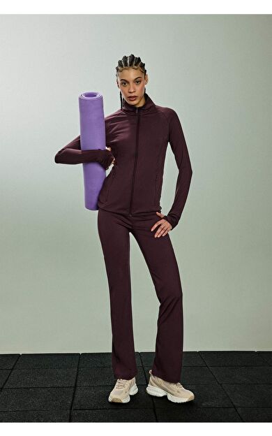 Flare Fit Toparlayıcı Yüksek Bel İspanyol Paça Soft Touch Sporcu Pantolon