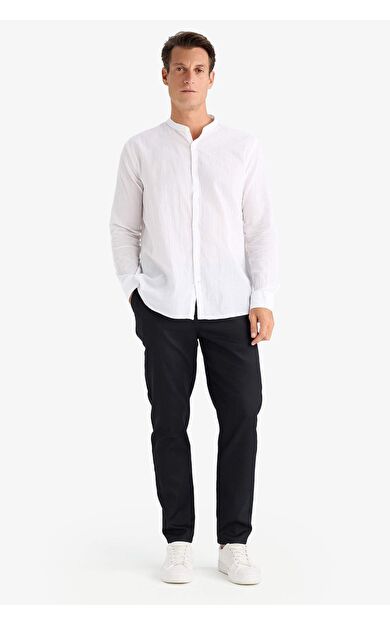 DeFacto Yazlık Jogger Pantolon Basic Düz Cepli Dar Paça B4091AX25SPBK81