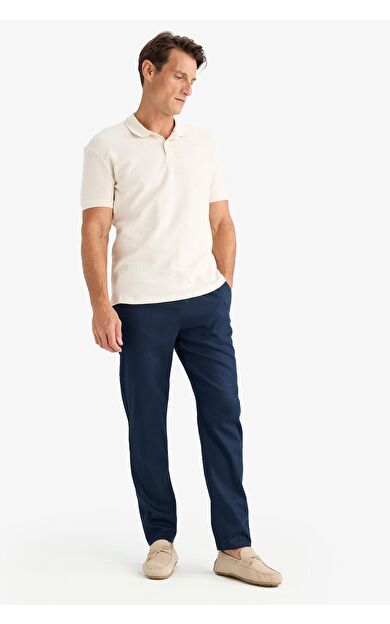 DeFacto Yazlık Jogger Pantolon Basic Düz Cepli Dar Paça B4091AX25SPNV64