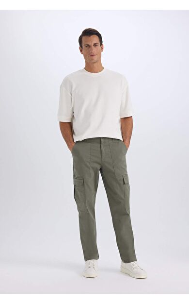 DeFacto Kargo Cepli Düz Paça Pantolon B4142AX24AUKH398