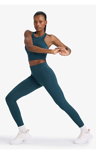 DeFactoFit Toparlayıcı Yüksek Bel Esnek Kumaş Basic Sporcu Tayt