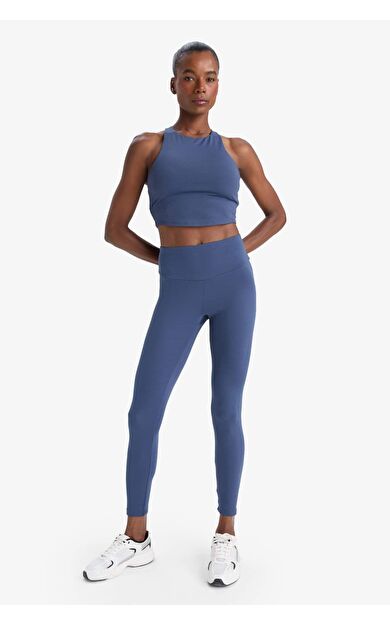 DeFactoFit Yüksek Bel Baskılı Beli Saran Esnek Kumaş Sporcu Tayt B4147AX25AUIN231