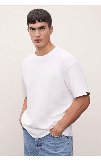 DeFactoFit Comfort Fit Bisiklet Yaka Waffle Kısa Kollu Tişört B4443AX24AUER105