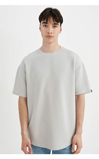 DeFactoFit Comfort Fit Bisiklet Yaka Kısa Kollu Tişört B4443AX24SPGR184