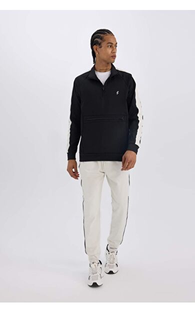 DeFacto DeFactoFit Standart Fit Jogger Paça Skuba Dalgıç Kumaş Sporcu Jogger Eşofman Altı